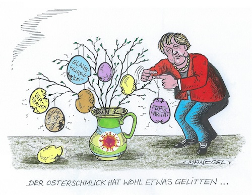 Merkels Osterschmuck