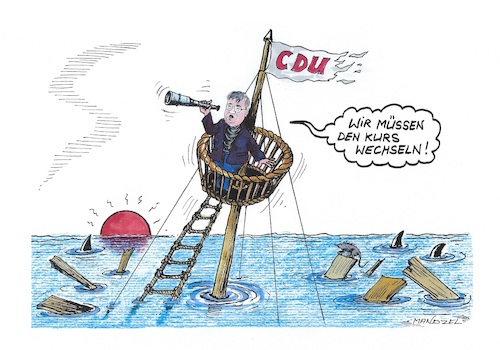 Cartoon: Neuausrichtung (medium) by mandzel tagged wahlen,deutschland,umfragetief,laschet,union,cdu,regierung,spd,fdp,grüne,ampel,wahlen,deutschland,umfragetief,laschet,union,cdu,regierung,spd,fdp,grüne,ampel