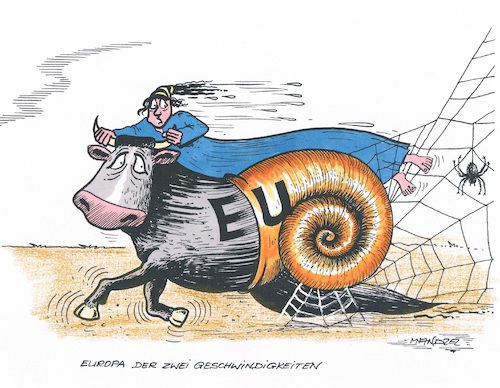 Cartoon: Neue EU-Ausrichtung (medium) by mandzel tagged eu,geschwindigkeiten,richtungsunterschiede,differenzen,meinungsverschiedenheiten,eu,geschwindigkeiten,richtungsunterschiede,differenzen,meinungsverschiedenheiten