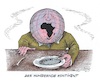 Cartoon: Armes Afrika (small) by mandzel tagged afrika,ukrainekrieg,hunger,gewalt,weizenvernichtung,verhandlungsunfähigkeit,usa,nato,russland