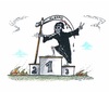 Cartoon: Assads Siegertreppchen (small) by mandzel tagged siegertreppchen,aleppo,totengerippe,sensemann