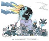 Cartoon: Bekämpfung der Klimakatastrophe (small) by mandzel tagged baku,weltgemeinschaft,klimakatastrophe,uneinigkeit,co2,erderwärmung