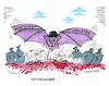 Cartoon: Blutige Gewinne (small) by mandzel tagged selenskyj,krieg,ukraine,rüstung,blut,verderben,leid,waffengeschäfte,tod,elend