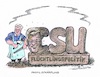 Cartoon: CSU-Klausurtagung (small) by mandzel tagged csu,seehofer,flüchtlingspolitik,bayern,wahlkampf
