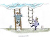 Cartoon: Der kleine Unterschied (small) by mandzel tagged männer,frauen,verdienst,benachteiligung,kariere