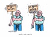Cartoon: Die Rente ist ein Witz (small) by mandzel tagged rente,blüm,unsicherheit,altersarmut