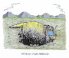 Cartoon: Düstere Aussicht (small) by mandzel tagged usa,strafzölle,eu,abgrund,trump,wirtschaftskrieg