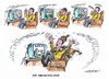 Cartoon: Ein Thema begeistert (small) by mandzel tagged wm,brasilien,fußball,abwechslung