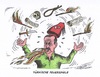 Cartoon: Erdogan spuckt Feuer (small) by mandzel tagged türkei,deutschland,erdogan,flüchtlingsdeal,visafreiheit,eu