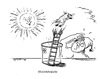Cartoon: Extrem-Hitze (small) by mandzel tagged hitzewelle,sonmer,wetterfrosch,temperaturhoch,saharasonne