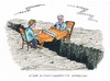 Cartoon: Flüchtlingspolitik der Union (small) by mandzel tagged csu,seehofer,merkel,flüchtlinge,asylgesetze,cdu,union,dissens