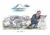 Cartoon: Gabriel weist den Weg ! (small) by mandzel tagged spd,basis,koalitionsvertrag,gabriel,schafe
