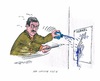 Cartoon: Günter Grass übt Kritik (small) by mandzel tagged grass,tinte,israel,schriftsteller,kritik
