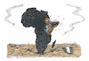 Cartoon: Hunger am Horn von Afrika (small) by mandzel tagged hungersnot,ostafrika,fehlwirtschaft,ausbeutung,krieg,terror