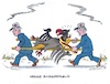 Krankes Land (small) Cartoon: Krankes Land (small) by mandzel tagged deutschland,infrastruktur,kanzler,stadtbild,vogelsterben,morbidität,gesellschaft