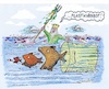 Cartoon: Kunststoff-Flut (small) by mandzel tagged kunststoffe,wasser,umwelt,meere,neptun,verschmutzung,fischsterben
