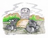 Cartoon: Made in Germany auf dem Friedhof (small) by mandzel tagged dieselgipfel,schadstoffe,autohersteller,abgase,nachbesserungen,imageschaden