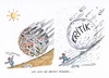 Cartoon: Merkel unter Druck (small) by mandzel tagged flüchtlinge,kritik,merkel,lawinengefahr,asyl,willkommenskultur
