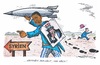 Cartoon: Mir nach ! (small) by mandzel tagged syrien,obama,militärschläge,usa,raketen,mitstreiter