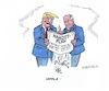 Cartoon: Nahost-Friedensplan (small) by mandzel tagged trump,netanjahu,nahost,friedensplan,palästinenser,gebietsaneignung,unterdrückung