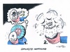 Cartoon: Nahost-Verhandlungen gestoppt (small) by mandzel tagged nahost,friedensverhandlungen,gesprächsende,palästinenser,israel