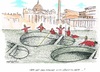 Cartoon: Papst-Nachfolger gesucht (small) by mandzel tagged papst,fußabdrücke,kardinäle,größenvergleiche