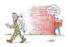 Cartoon: Pistorius auf Werbetour (small) by mandzel tagged spd,pistorius,bundeswehr,kriegstüchtigkeit,kanonenfuttersuche