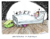 Cartoon: Schlafstörung (small) by mandzel tagged radikalisierung,islamismus,migration,deutschland,politik,messerangriffe