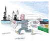 Cartoon: Scholz lässt sich nicht beirren (small) by mandzel tagged scholz,kanzler,cosco,china,hafendeal,widerstände,deutschland,fdp,cdu,die,grünen