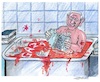 Cartoon: Täglich ein Blutbad (small) by mandzel tagged netanjahu,völkermord,kriegsverbrechen,blutbäder,gaza