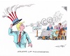Cartoon: Trump verbreitet dicke Luft (small) by mandzel tagged trump,usa,umweltschutz,co2,kohlevorzug,klimakatastrophe,mandzel,karikatur