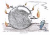 Cartoon: Überall Konflikte und Krisen (small) by mandzel tagged kriege,konflikte,ausbreitungsgefahr,un,feuerwehr,jemen,ukraine,afghanistan,kaschmir,syrien,usa