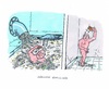 Cartoon: Ungleiche Geldverteilung (small) by mandzel tagged baden,in,geld,übergroßer,reichtum,bittere,armut,geringe,einkommen
