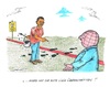 Cartoon: USA beschuldigt Assad (small) by mandzel tagged syrien,obama,giftgas,welt,täuschung,usa
