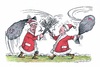 Cartoon: Weihnachtsmänner (small) by mandzel tagged putin,erdogan,türkei,russland,flugzeugabschuss,nikolaus,streit,verärgerung