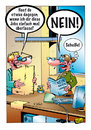 Cartoon: Nein sagen lernen! (small) by stefanbayer tagged büro,arbeit,arbeitsplatz,streß,job,nein,lernen,computer,schreibtisch,ausnutzen,abgrenzen,computermonitor,stefan,bayer,arbeiten,frau,mann,kollegen