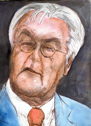 Cartoon: Steinmeier (medium) by Mawi tagged steinmeier,federzeichnung,portrait