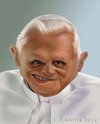 Cartoon: Benedict XVI (small) by StudioCandia tagged caricature,pope