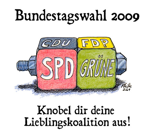 Cartoon: Lieblingskoalition (medium) by Andreas Pfeifle tagged bundestagswahl,wahl,2009,koalition