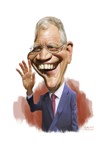 Cartoon: David Letterman (medium) by rocksaw tagged letterman,david,caricature