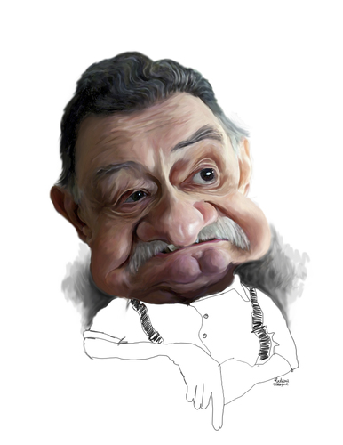 Cartoon: Mario Benedetti (medium) by rocksaw tagged mario,benedetti