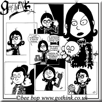 Cartoon: Gothink Gallery Two (medium) by gothink tagged comic,criminals,evolution,noodles,goth,punk,rock,cyberpunk,steampunk,music,bands,animated,animation,cartoon,comix,underground,alternative,art,space