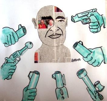Cartoon: media siege (medium) by Antoms tagged coup,etat