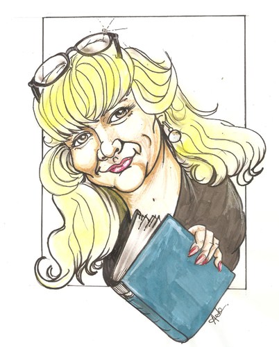Cartoon: Lady N0 3 (medium) by ade tagged bookstore