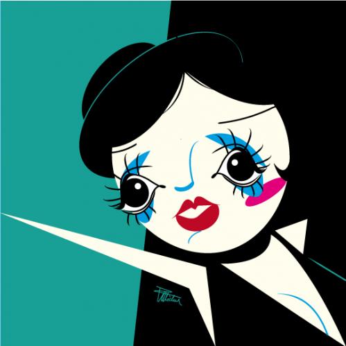 Cartoon: Liza Minnelli (medium) by Michele Rocchetti tagged liza,minnelli,caricature,vectors