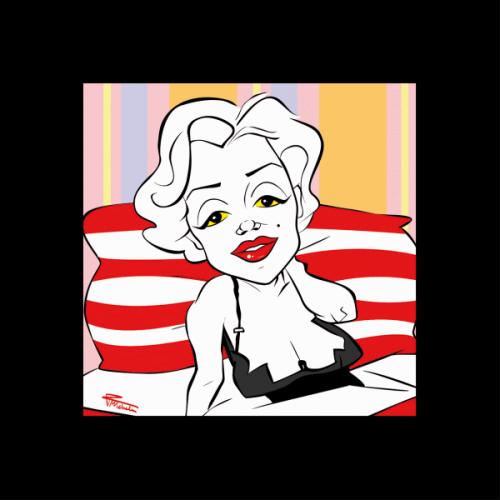 Cartoon: Marilyn (medium) by Michele Rocchetti tagged marilyn,monroe,star,caricature,hollywood,actress
