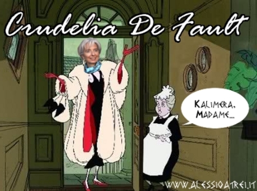 Cartoon: 101 europeans (medium) by Atride tagged default,christine,lagarde,fmi,griechenland,euro