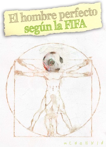 Cartoon: EL HOMBRE (medium) by allan mcdonald tagged futbol