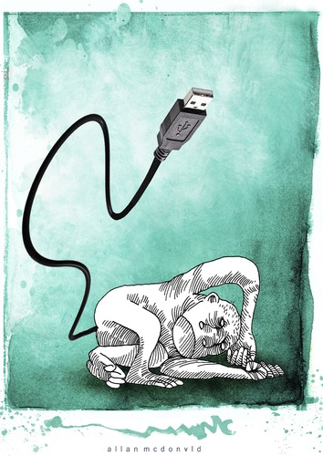 Cartoon: evolution (medium) by allan mcdonald tagged humanidad