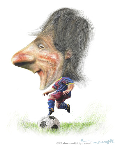 Cartoon: LIONEL MESSI (medium) by allan mcdonald tagged futbol